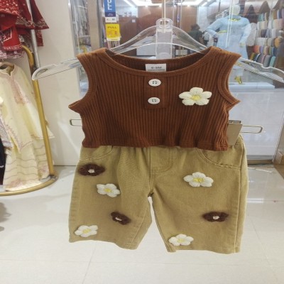 Baby Girls' Ribbed Floral Tank