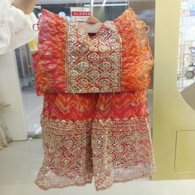 Chevron Print Festive Sharara Set