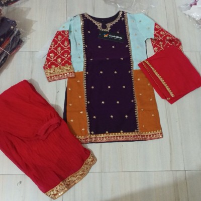 Multi-Color Embroidered Festive Salwar Kameez