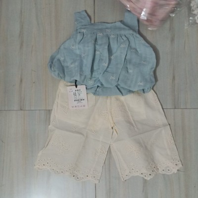 Bow-Detail Sleeveless Top & Eyelet Cutout Culottes