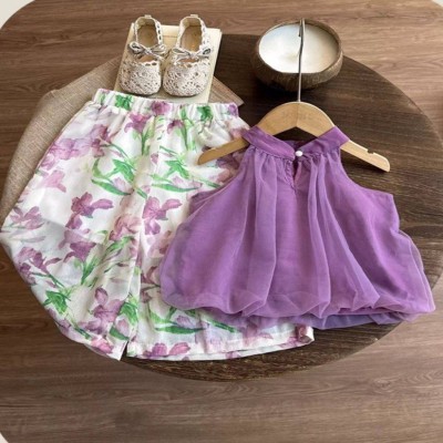 Lavender Bloom Halter 2-Piece Set