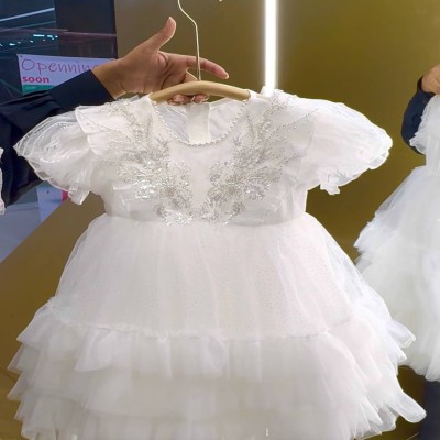 White Sparkling Pearl & Sequin Embellished