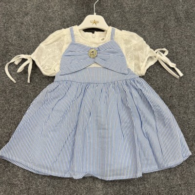 Blue Stripe Frock