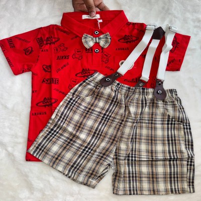 Red Skater Boy Formal Set
