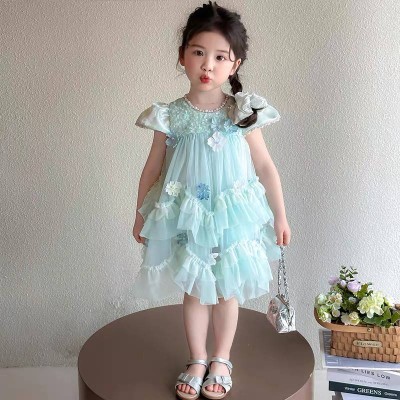 Enchanted Ice Blossom Princess Dress for Girls