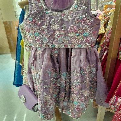 Designer Girls Lavender Lehenga Set