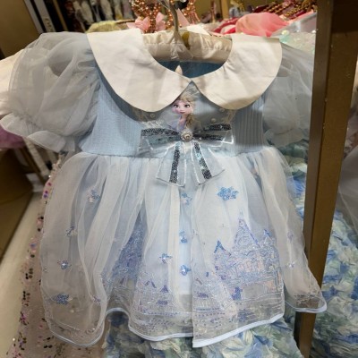 Magical Snow Queen Elsa Sequined Tutu Dress