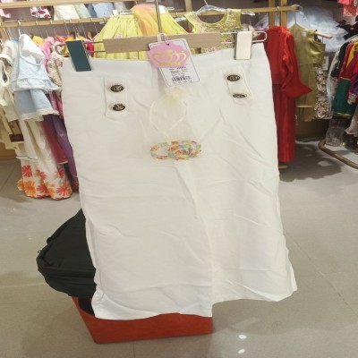 White Wide-Leg Sailor Trousers with Decorative