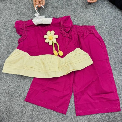 Vibrant Magenta & Cream 2-Piece Set