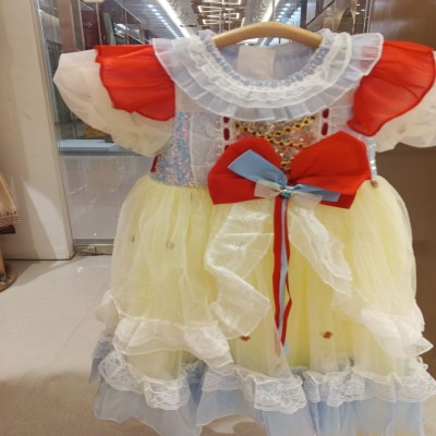 Snow White Inspired Sequin & Tulle Princess Party Dress