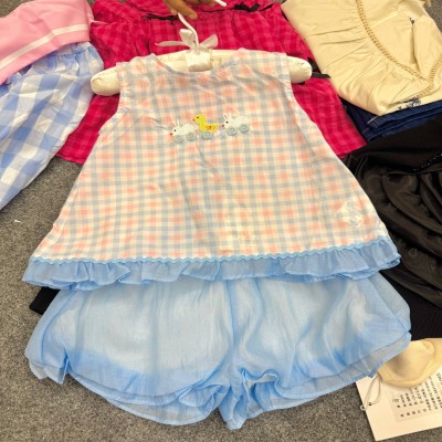 Baby Girls' Pastel Gingham Easter Set