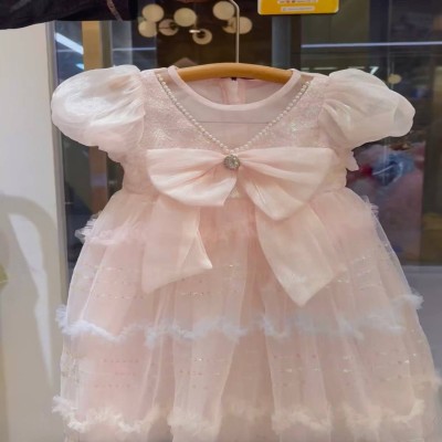 Blush Pink Baby Girl Party Dress