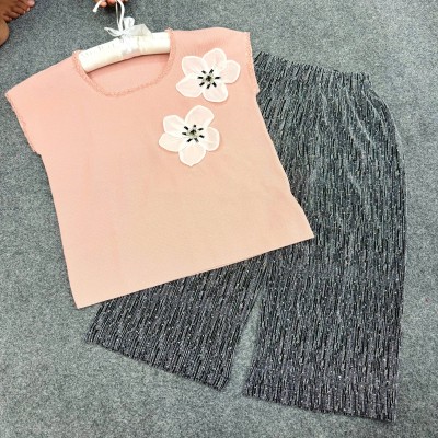 Chic Pink & Black 2-Piece Set