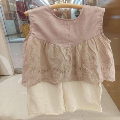 Elegant Dusty Pink & Cream Chikankari Embroidered