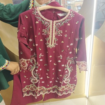 Elegant Maroon Embroidered Kurti for Women – Premium Festive Wear