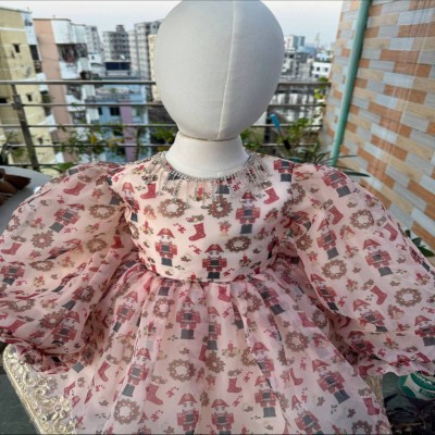Luxury Ruffled Organza Gown