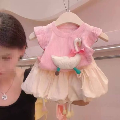 Darling Pink Swan Bubble Rompe