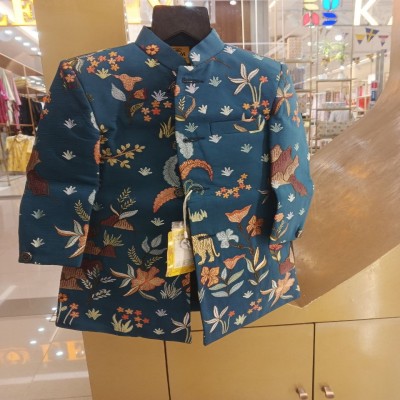 Little Maharaja Mauve Sherwani SetTeal Blue Embroidered Indo-Western Sherwani Jacket