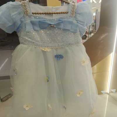 Cinderella Sky Blue Sequin Enchanted Dress