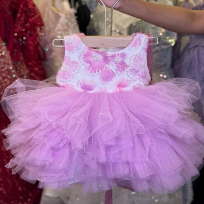 Pink Bloom Ruffle Frock