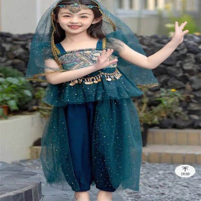 Girls Deluxe Princess Jasmine Costume Set