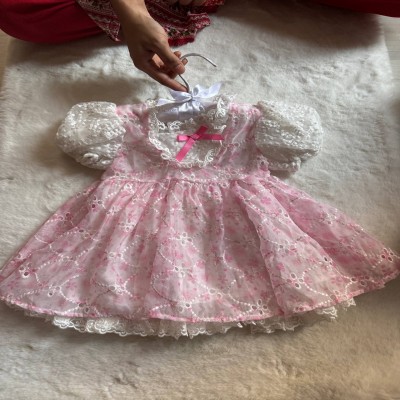 Dreamy Pink  Organza Baby Girl Party Frock